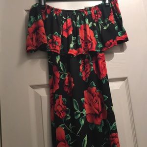 Off the shoulder maxi dress